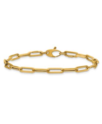 Браслет Macy's Paperclip Chain из желтого золота 18k