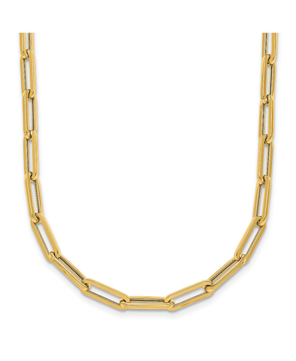 Macy's Paperclip Chain Necklace in 18k Yellow Gold