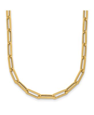 Macy's Paperclip Chain Necklace in 18k Yellow Gold