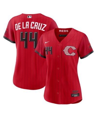 Мужская джерси Nike Elly De La Cruz Red Cincinnati Reds 2026 City Connect Stadium