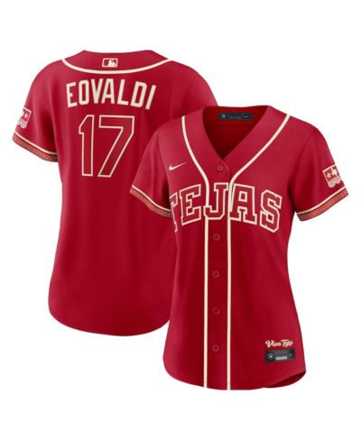 Nike Женская джерси Texas Rangers 2026 City Connect Stadium, Nathan Eovaldi, Red