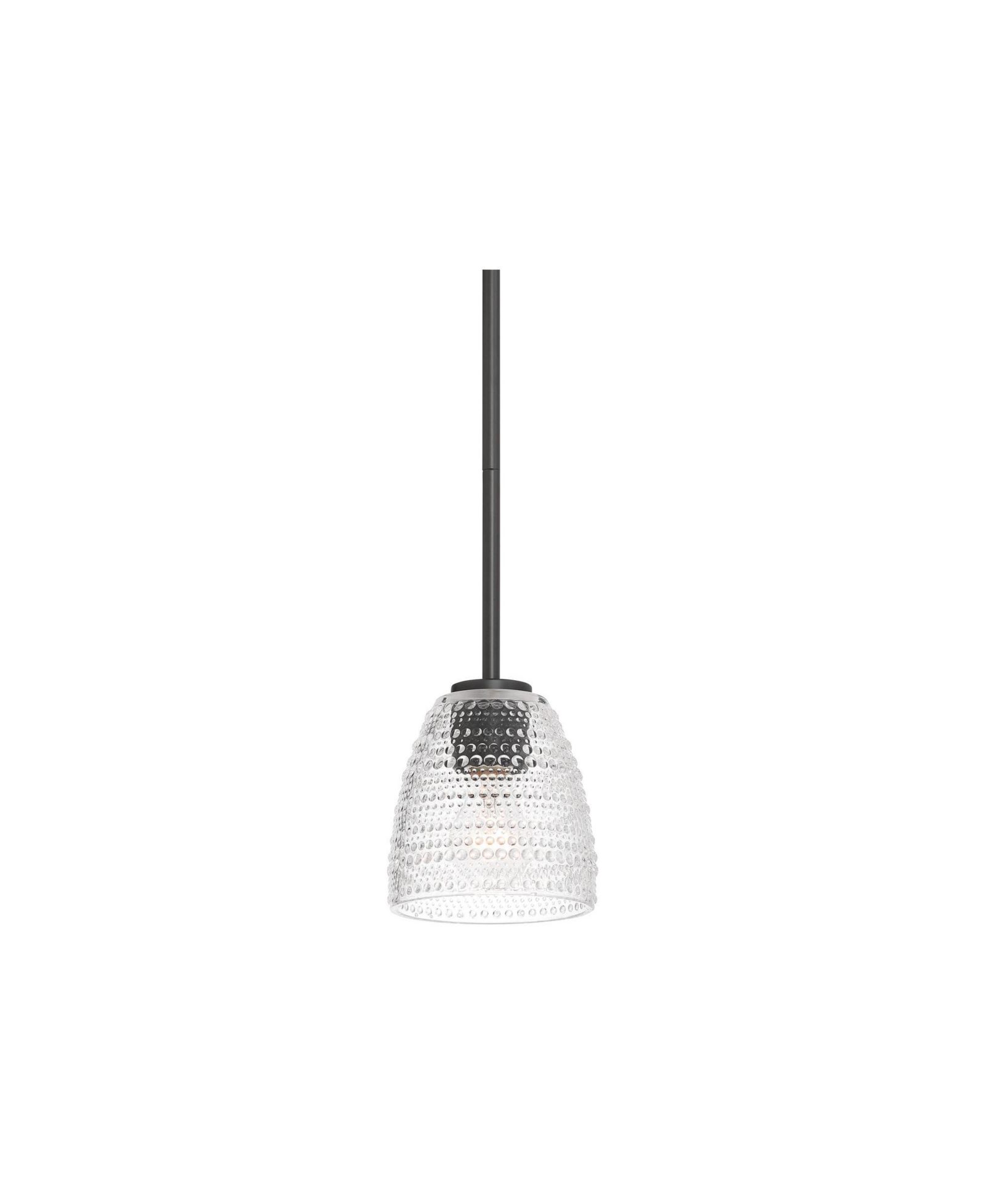 Possini Euro Design Possini Euro Sabrina 5 3/4"W Black Vintage Glass Mini Pendant Light