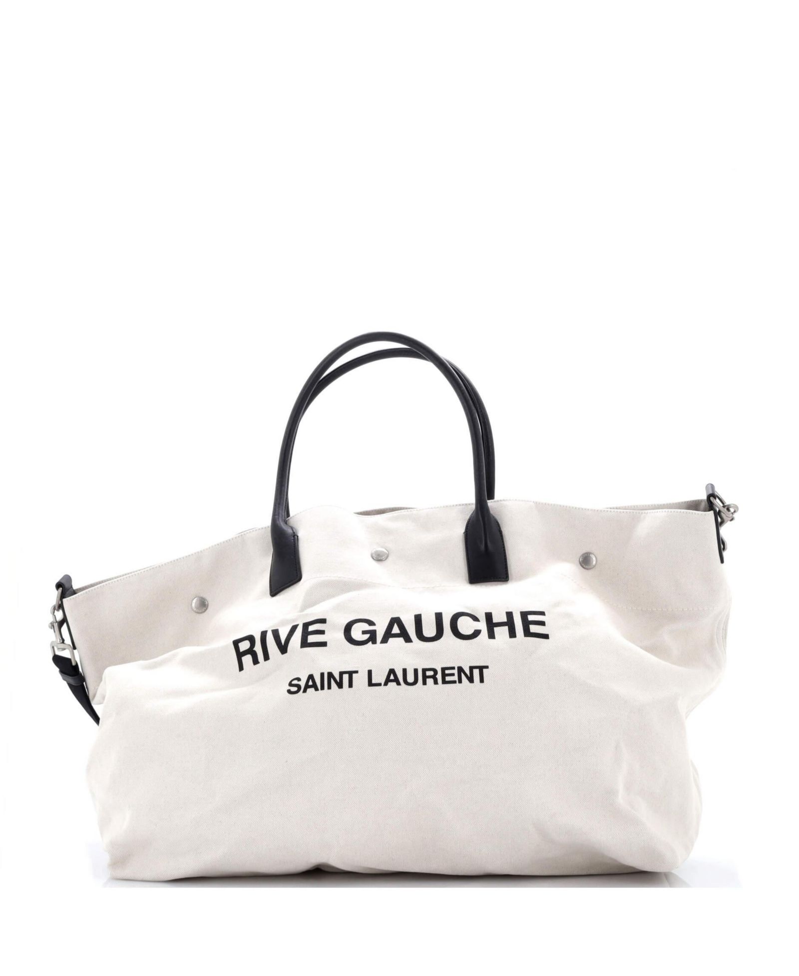 Saint Laurent Шопер-сумка Maxi Rive Gauche из канваса (б/у)