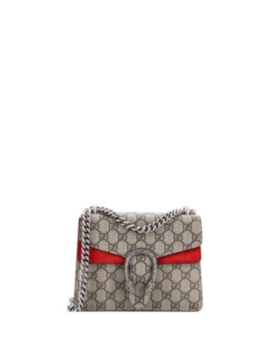 Сумка Pre-Owned Gucci Mini Dionysus GG из покрытого холста