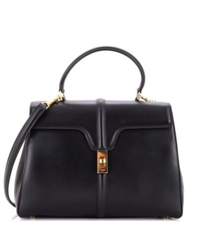 Celine Б/у сумка на ручке Medium 16 из гладкой телячьей кожи