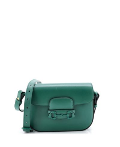 Б/у сумка на плечо Gucci Mini Horsebit 1955 кожаная