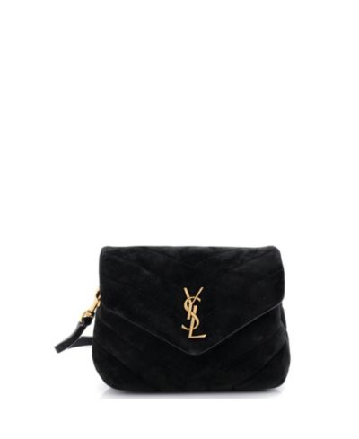Б/у сумка через плечо Saint Laurent Toy Loulou Shoulder Bag Matelasse Chevron Suede