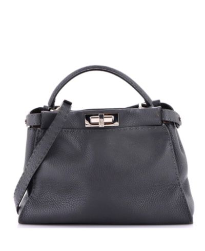 Сумка Pre-Owned Fendi Regular Selleria Peekaboo из жесткой кожи