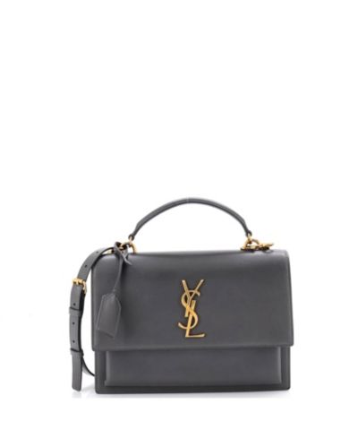 Saint Laurent Sunset кожаная сумка на плечо с ручкой, б/у