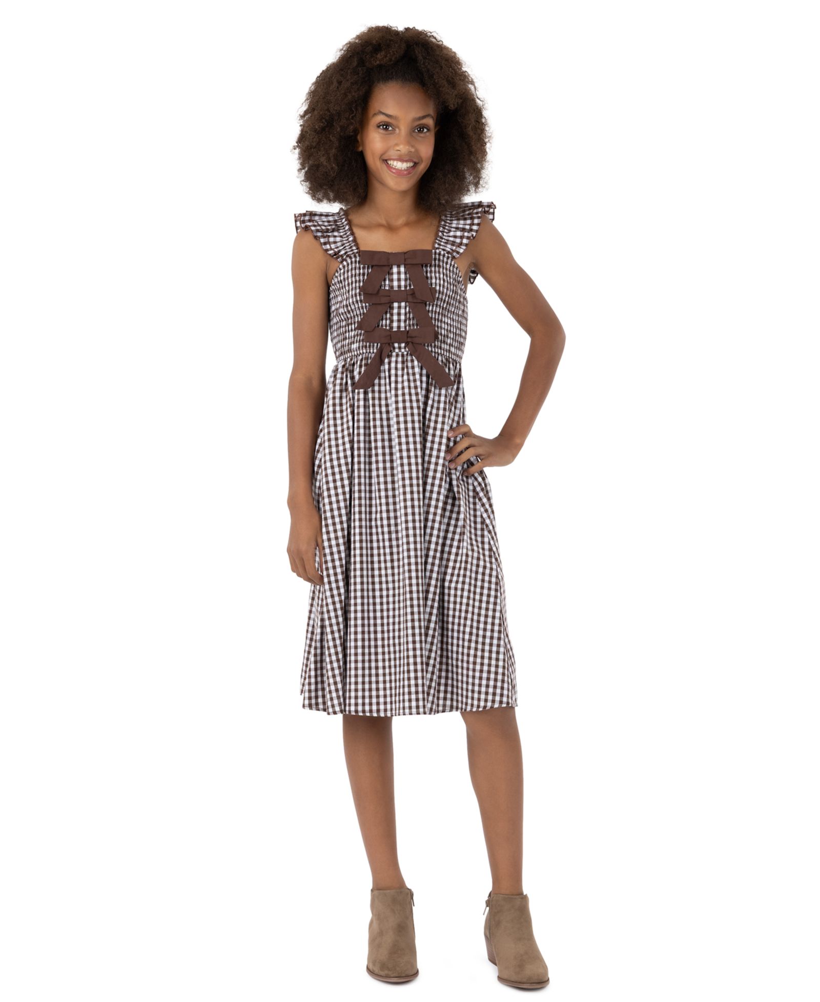 Платье Speechless Girls' 7-16 Gingham Sleeveless