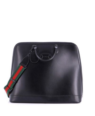 Кожаная сумка-даффл Gucci Large Horsebit 1955 Web