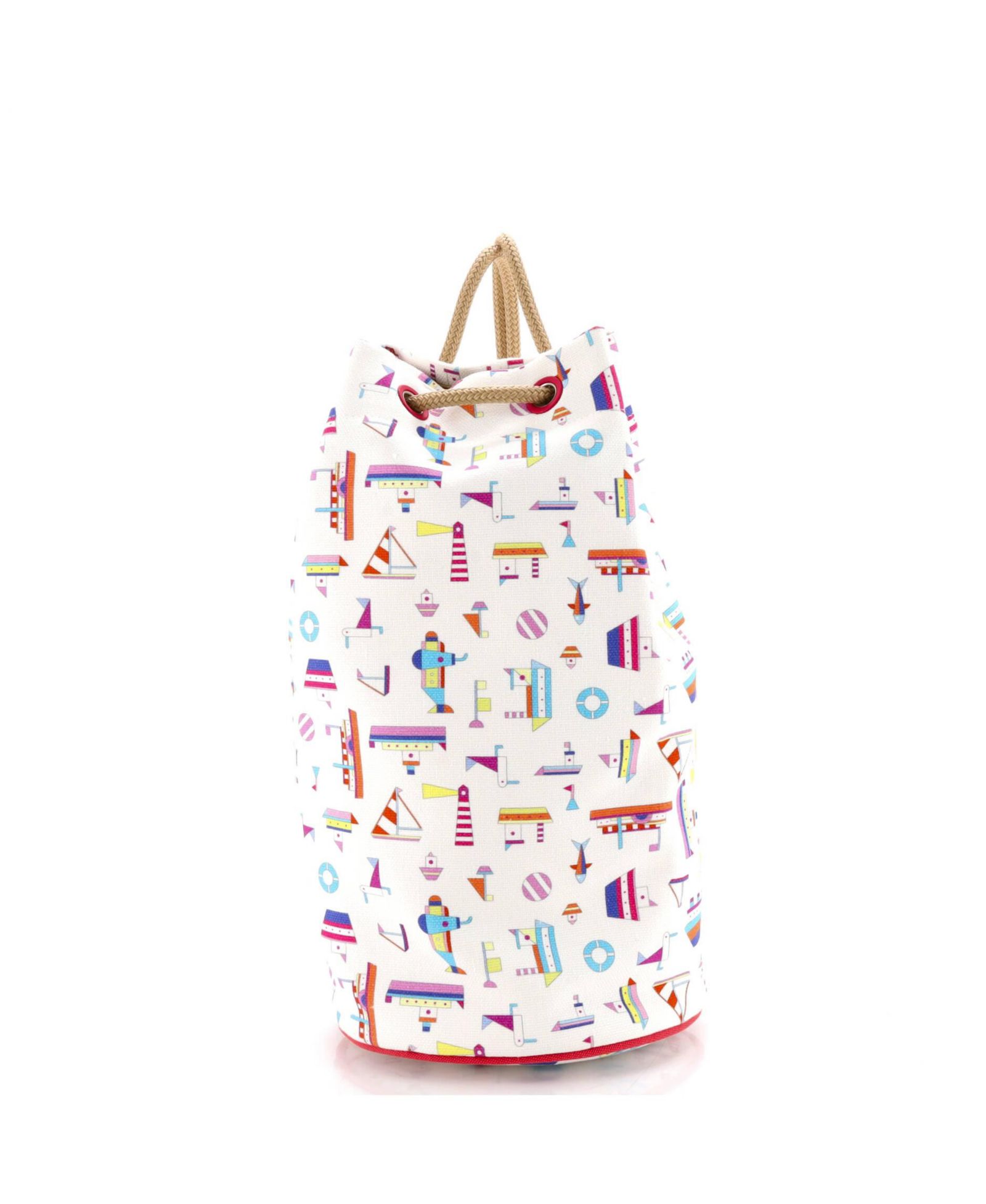 Pre-Owned HERMÉS Сумка даффл Petit Chalutier из печатного канваса