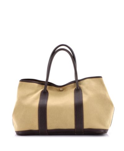 Сумка-тоут Pre-Owned HERMÉS 36 Garden Party Toile and Leather