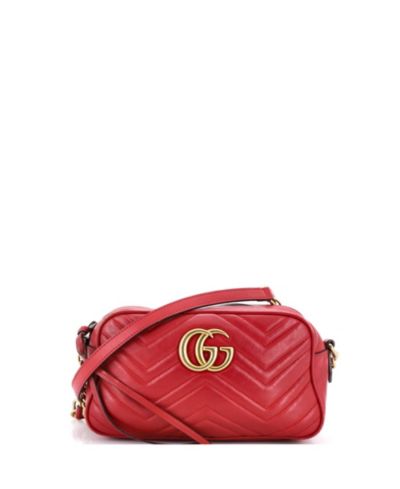 Кожаная плетеная сумка через плечо Marmot от Pre-Owned Gucci
