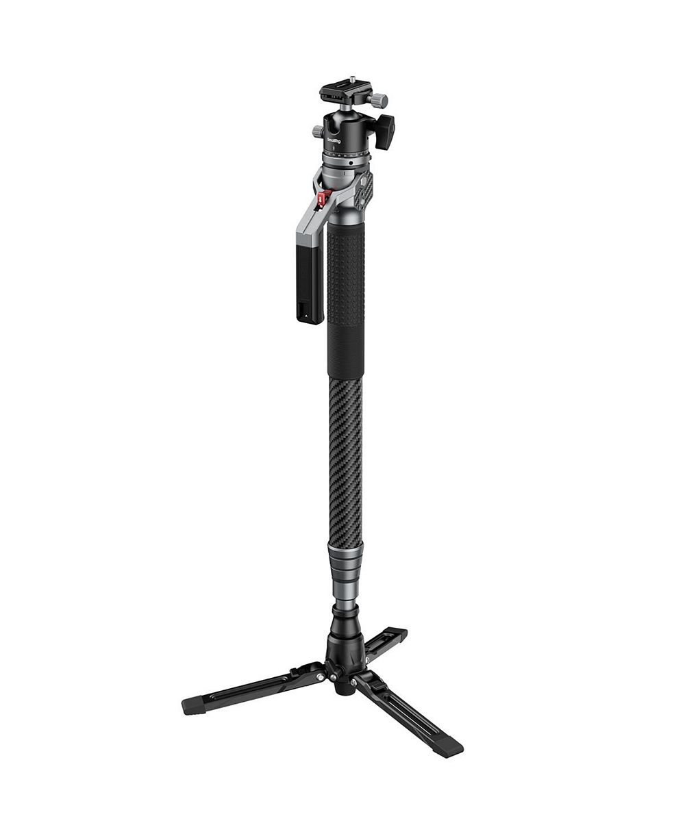 SmallRig 4-Section Carbon Fiber Photography Monopod with Ball Head