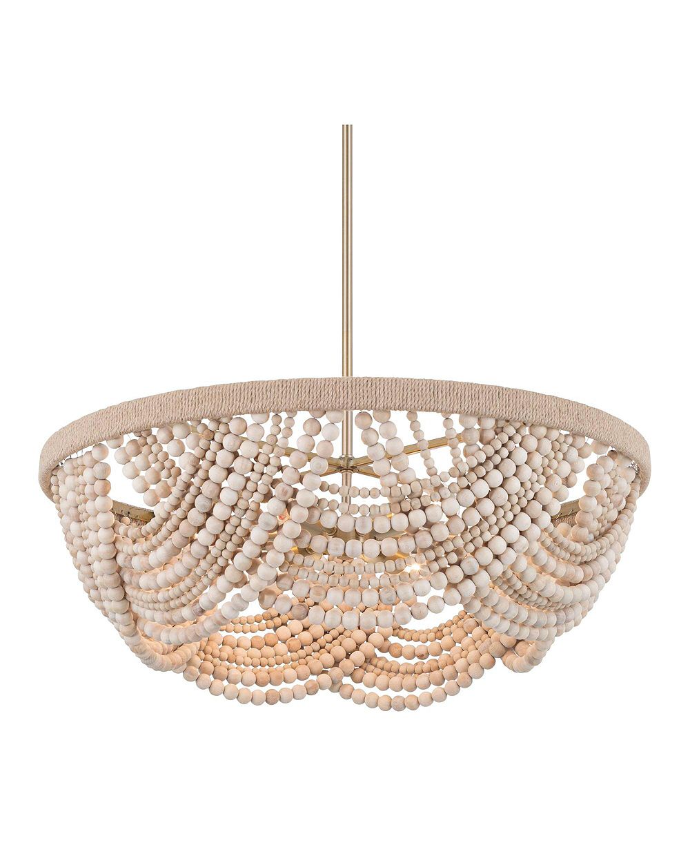 Люстра Possini Euro Design Darcy Natural Wood, 6 ламп