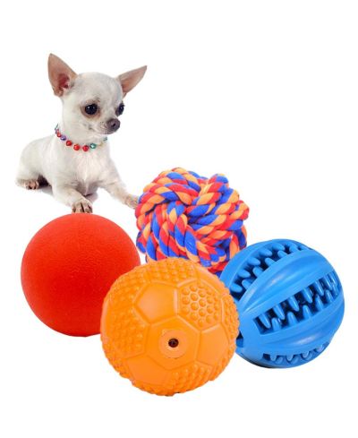 ARONKL Different Interactive Dog Toys Puzzle Balls Squeaky Food Dispensing Safe Durable for Medium Large Dogs