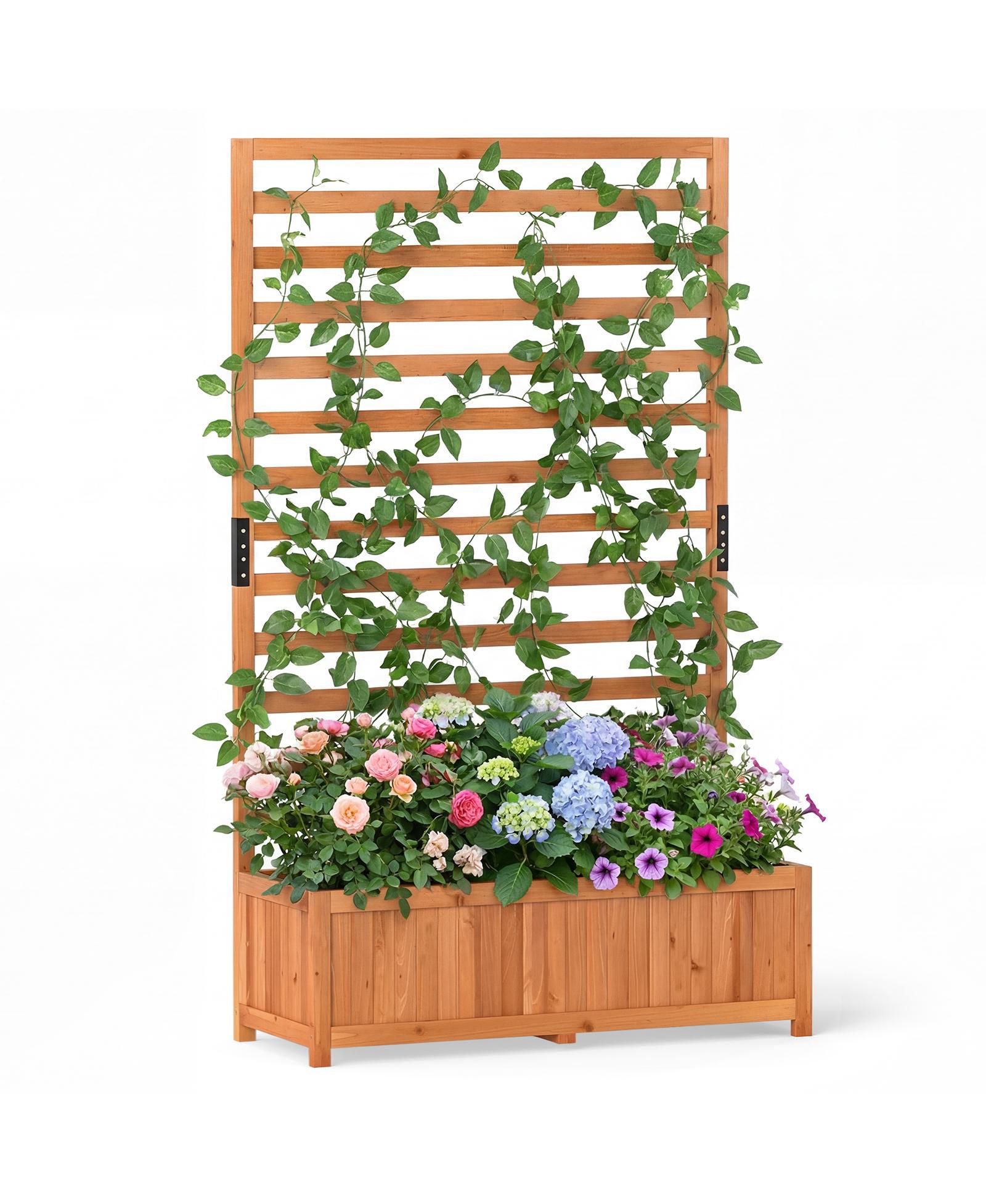 Садовый ящик GOUUN Fir Wood с решеткой