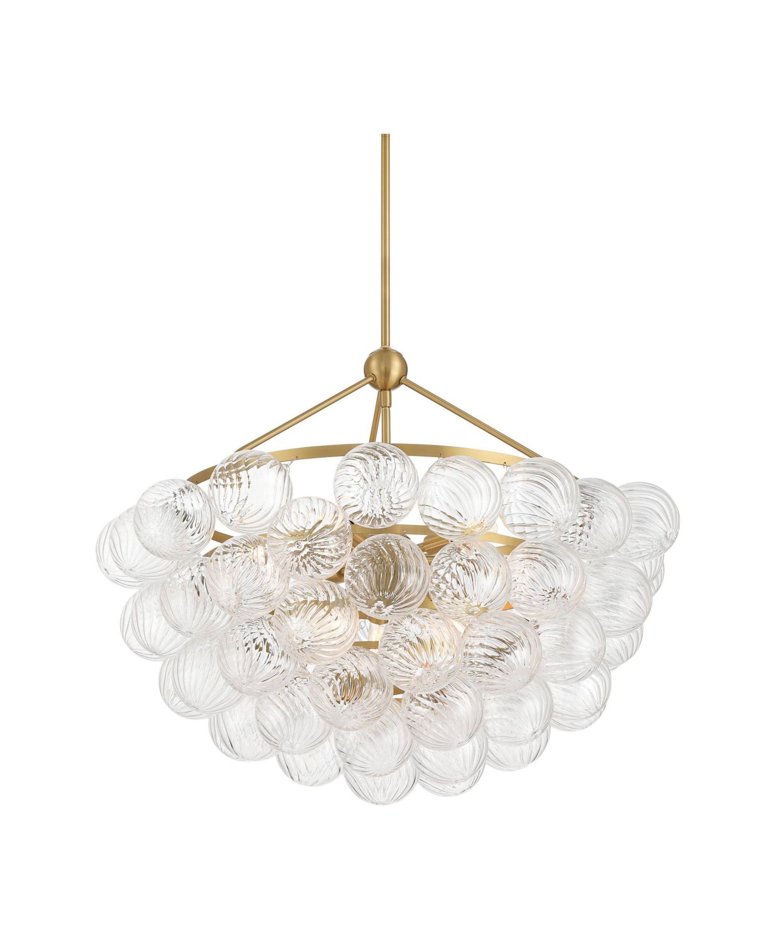 Possini Euro Design Possini Euro Albaro 27"W Fluted Glass 9-Light Pendant Light