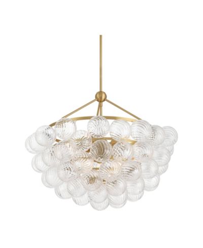 Possini Euro Design Possini Euro Albaro 27"W Fluted Glass 9-Light Pendant Light