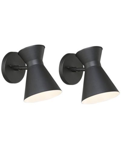 John Timberland Vance Modern Outdoor Wall Light Fixtures Set of 2 LED  Swivel Head  for Post Exterior Barn Deck House