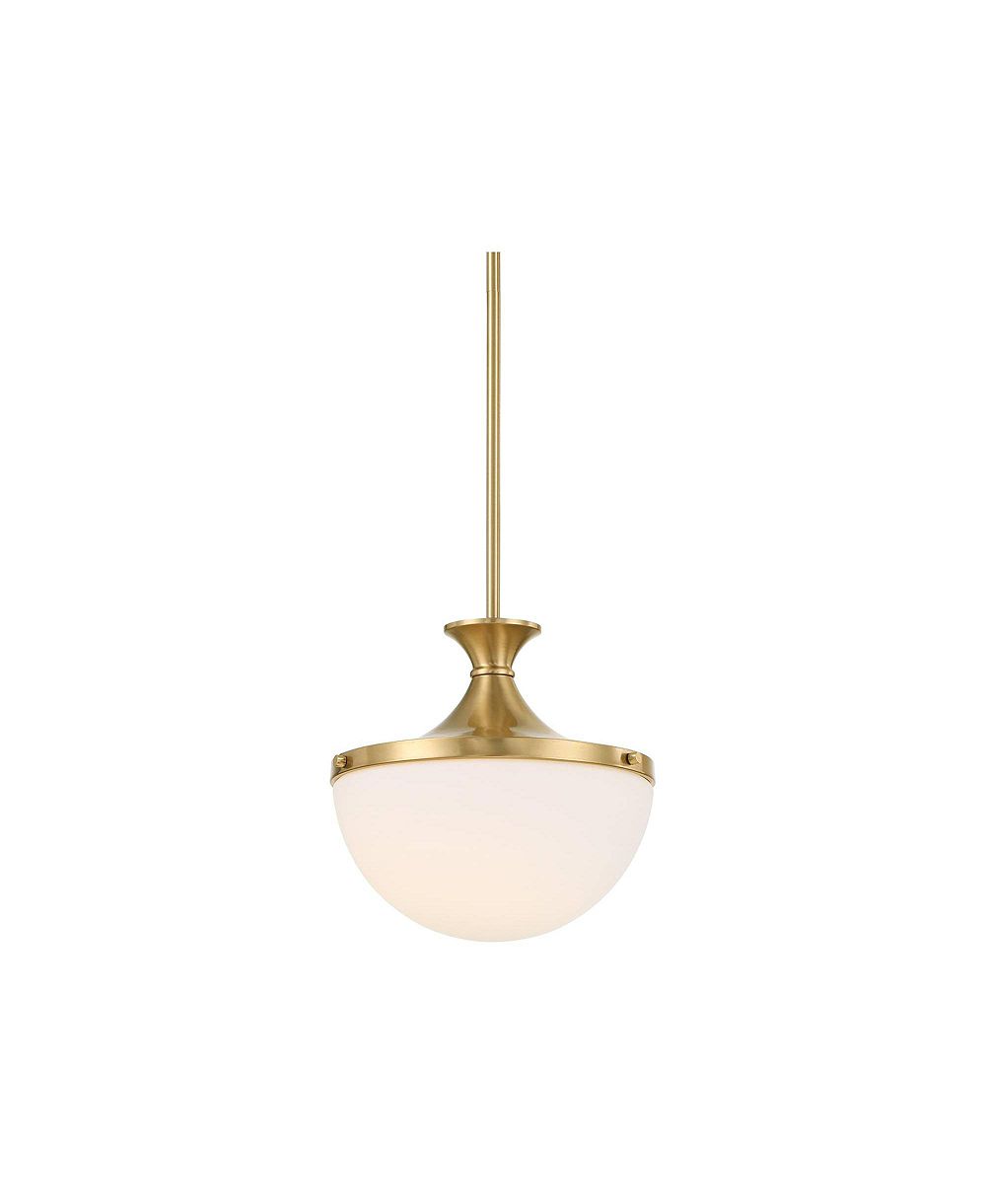 Мини-подвесной светильник Possini Euro Giacomo 11 1/2" из теплой латуни