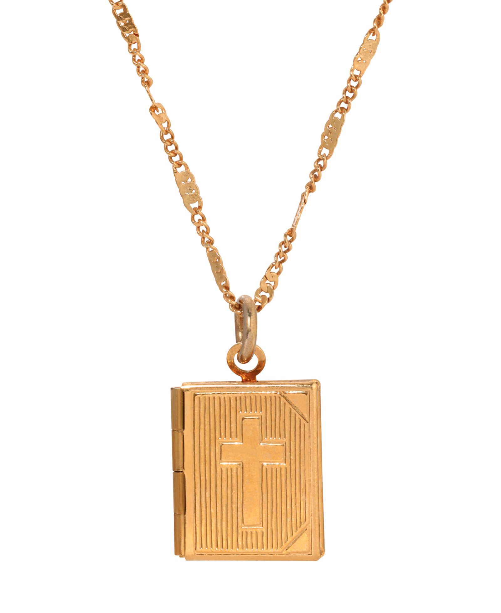 Подвеска-кулон с крестиком из золота 14k