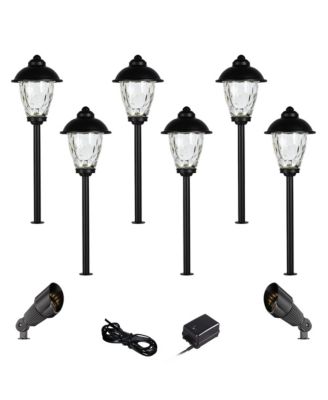 John Timberland Concord 18" High Country 10-Piece Outdoor Landscape Path and Spot Light Set Porch House LED Bulb