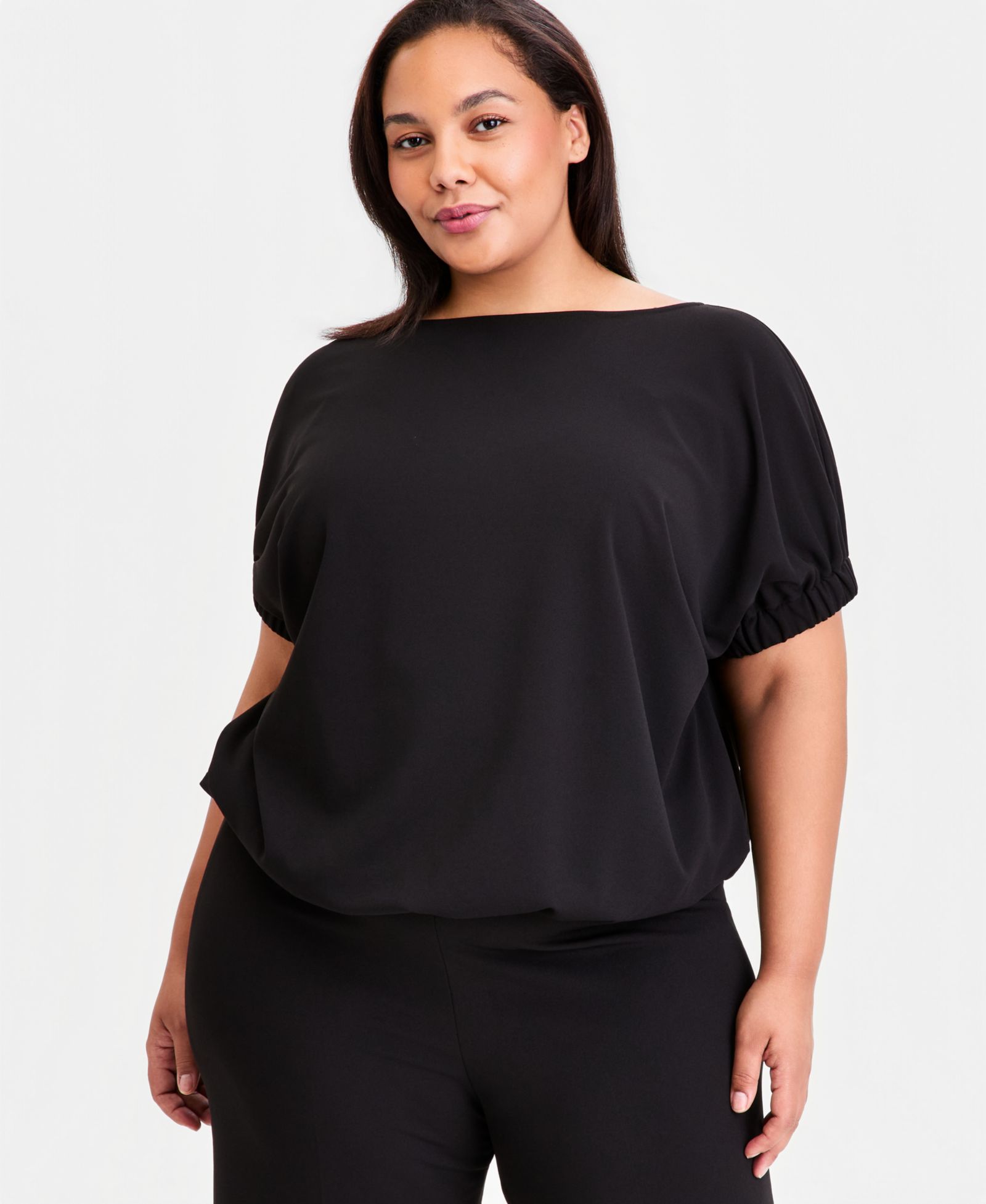 Женский топ Anne Klein Plus Size Boat-Neck Dolman-Sleeve