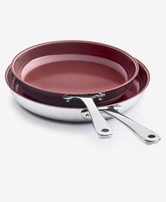 The Cellar Stainless-Steel Nonstick 2-Piece Frypan Set, Macy's Exclusive
