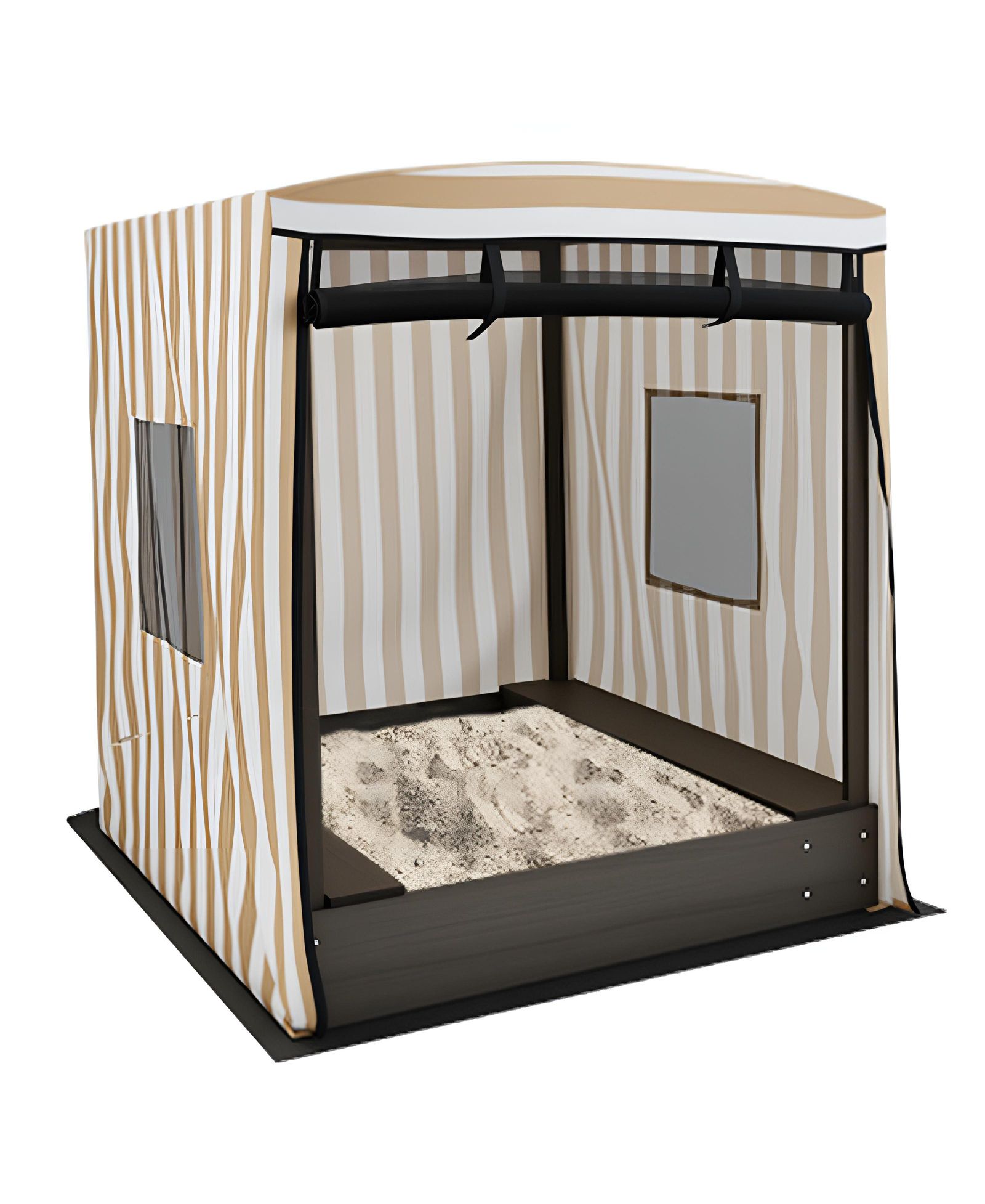 Slickblue Children’s Wooden Sandbox with Shade Canopy