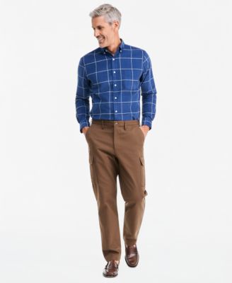 Club Room Men's Wide-Fit Dobby Stripe Cargo Pants, Macy's Exclusive