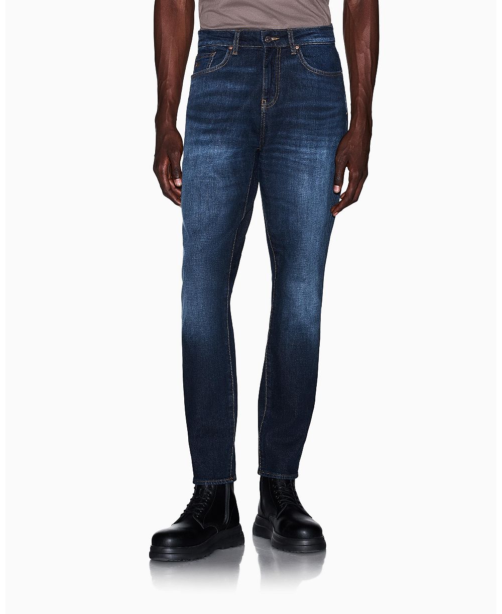 A|X Armani Exchange Men's Slim-Fit Stretch Denim Jeans