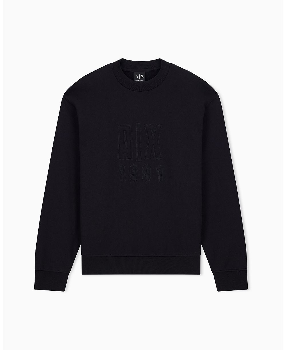 Мужской свитшот A|X Armani Exchange Tonal French Terry A X 1991 Crewneck