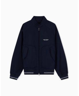 A|X Armani Exchange Men's Twill Bomber with Piping Jacket