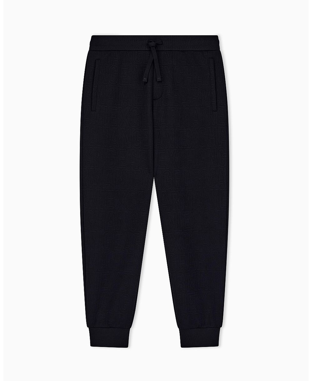 A|X Armani Exchange Men's Jacquard All Over Logo Jogger
