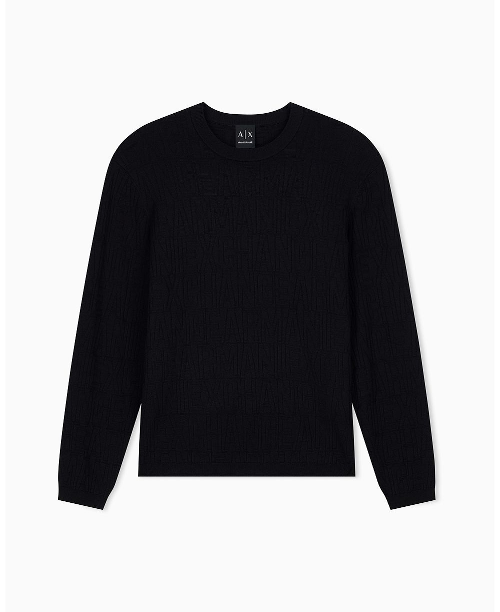 Мужской джемпер A|X Armani Exchange Viscose Jacquard Print Crewneck