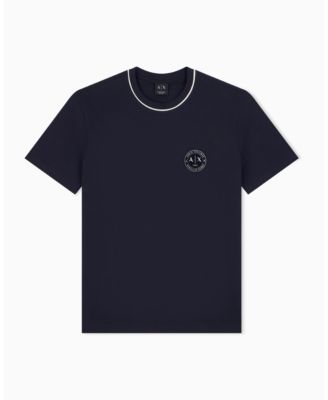 Мужская футболка A|X Armani Exchange Short Sleeve Neck Piping Badge logo Regular Fit