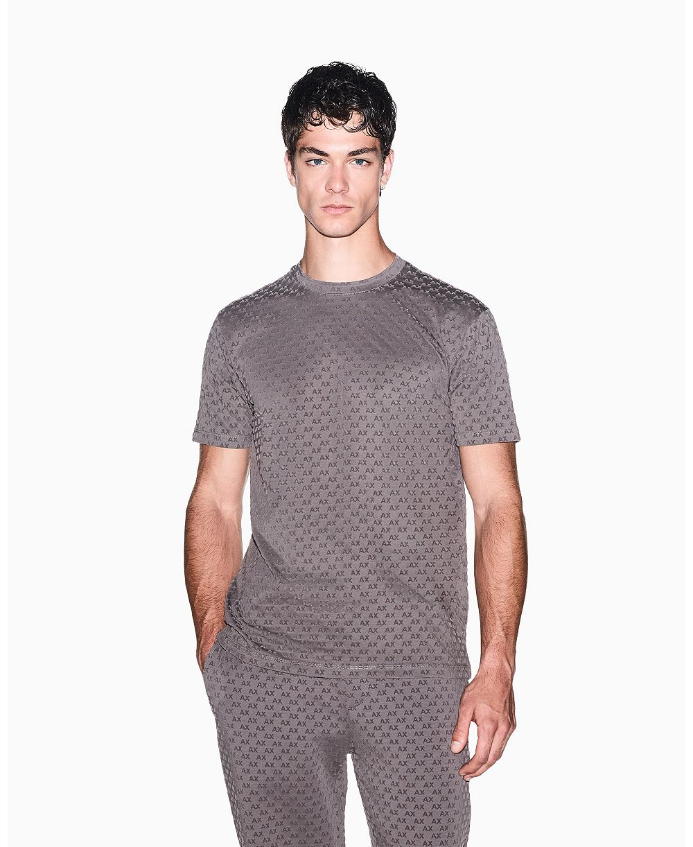 Футболка A|X Armani Exchange Men's Flocked All Over Logo