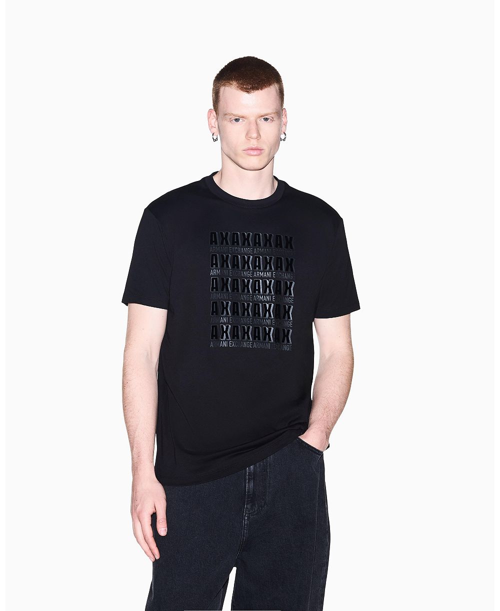 A|X Armani Exchange Men's Multi Logo Box T-Shirt