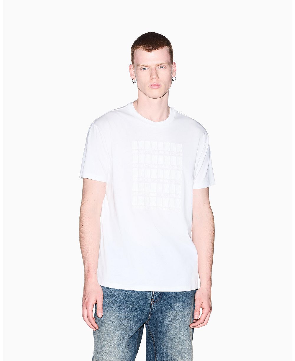A|X Armani Exchange Мужская футболка с логотипом Multi Logo Box