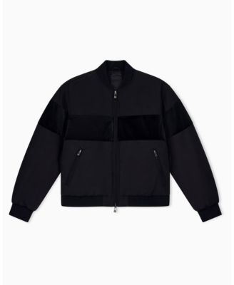 A|X Armani Exchange Men's Lightweight Colorblock Bomber Jacket
