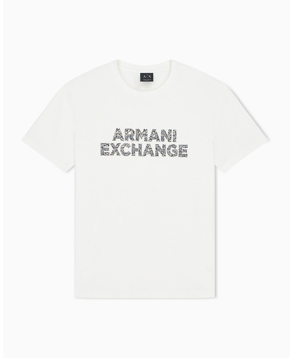 A|X Armani Exchange Men's Short Sleeve Logo Regular Fit T-Shirt