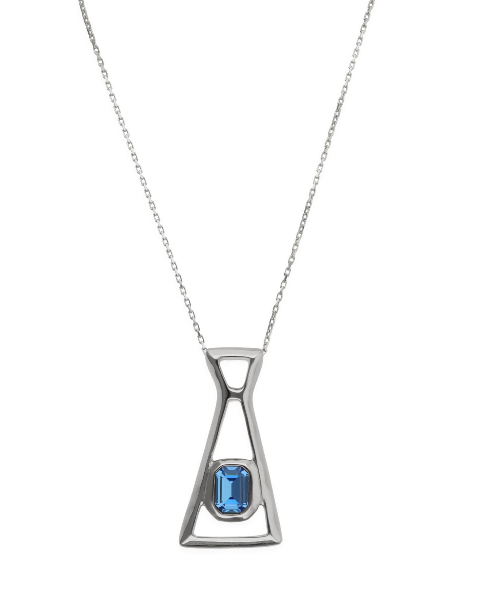 Ожерелье UNOde50 Blue Faceted Crystal