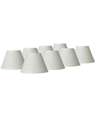 Springcrest Set of 8 Empire Lamp Shades High Candelabra Clip-On Fitting