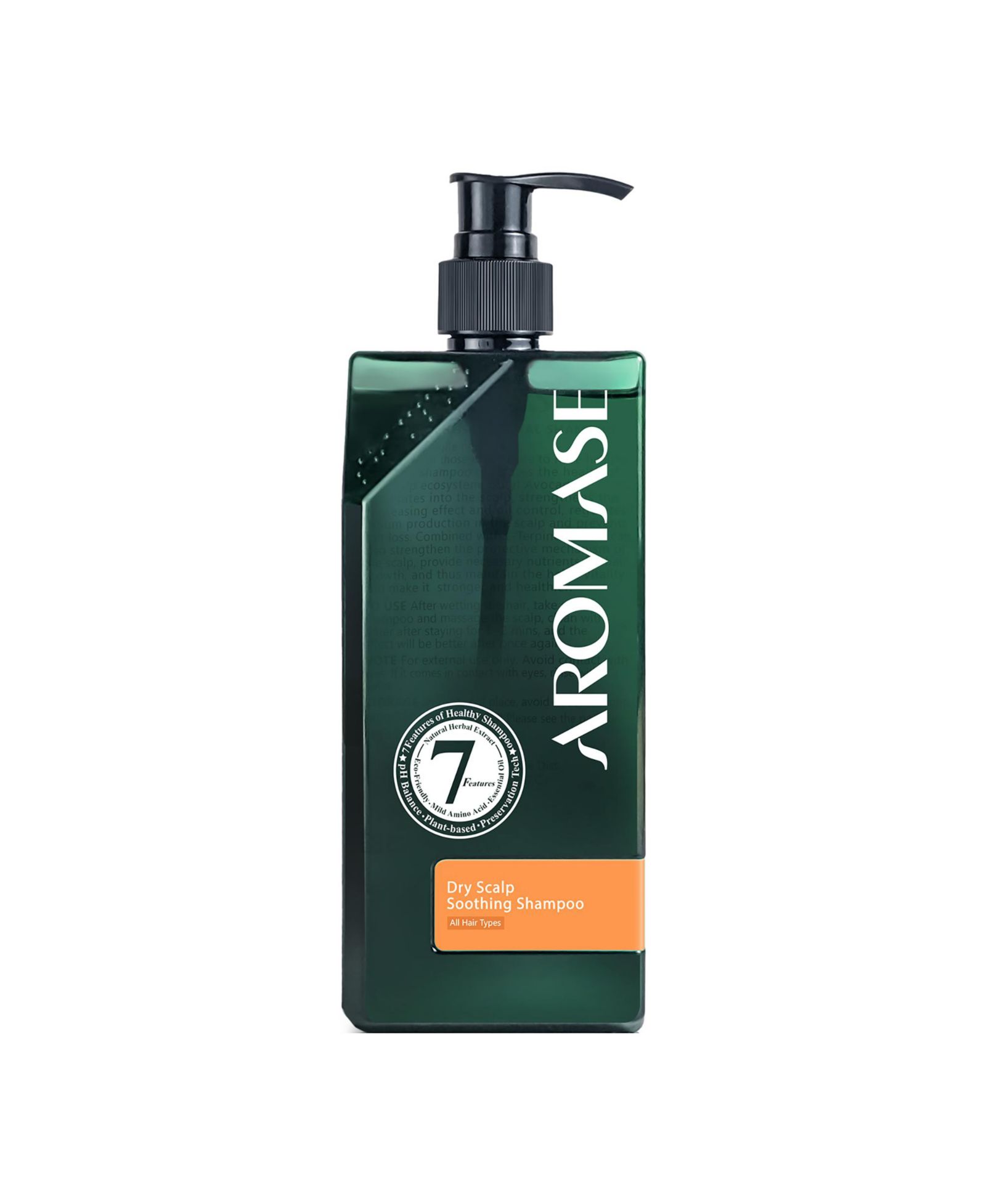 Aromase Dry Scalp Soothing Shampoo - Hydrates, Relieves Dryness and Itchiness - Amino Acid-Based Formula - No Parabens, SLS, or Silicone - 14 oz