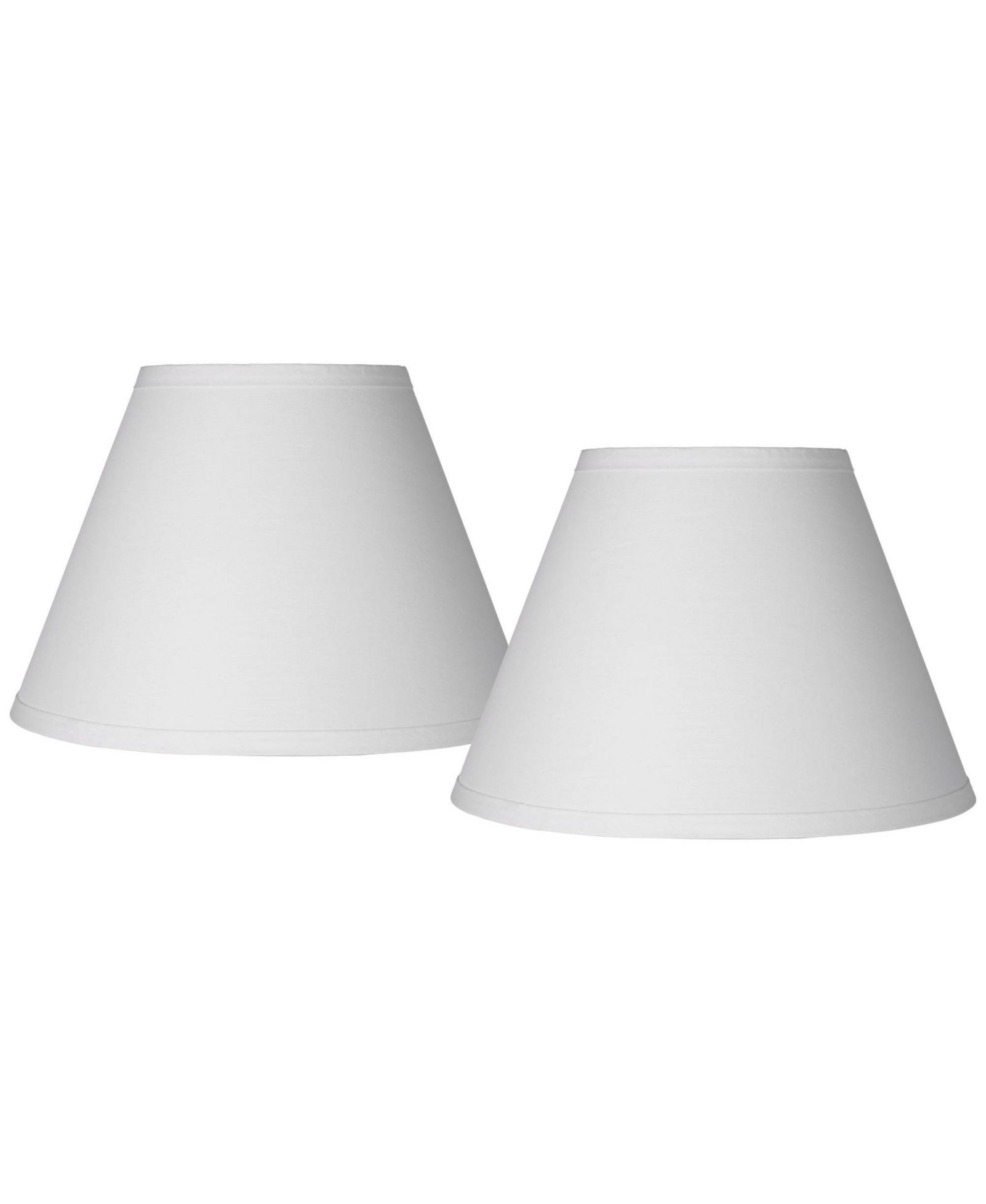 Springcrest набор из 2 абажуров Empire Small 6" Top x 12" Bottom x 8" High x 8.5" Slant Clip-On Harp and Finial Fitting