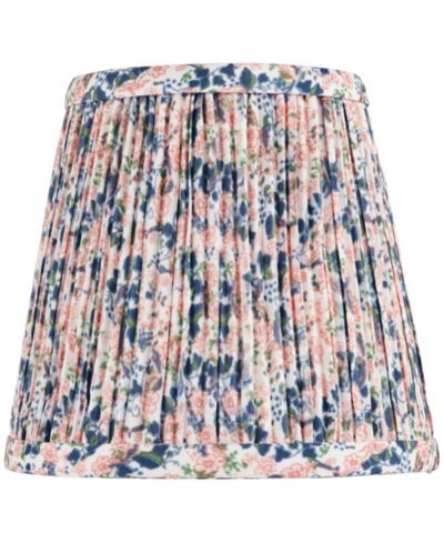 Springcrest Lamp Shade Replacement Pink Blue Floral Shirred Pleated Clip On Candelabra