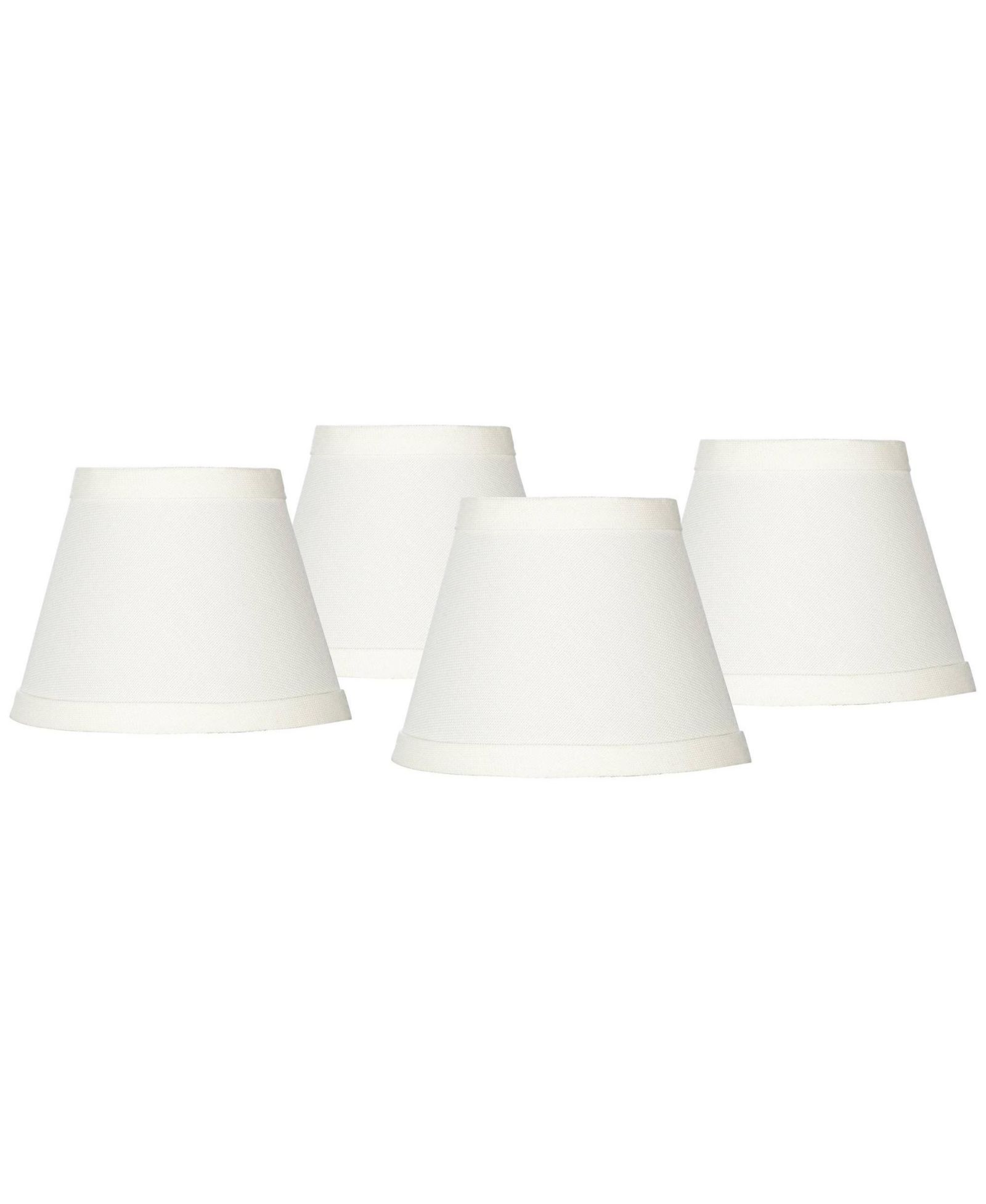 Комплект из 4 абажуров для люстры Springcrest Empire Cream Small 3" Top x 5" Bottom x 4" High