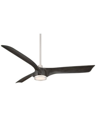 Casa Vieja 60" Artistry Brushed Nickel LED Damp Ceiling Fan